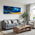 thumbnail image 3 of Oversized Canvas Wall Art Tree of Life with Sun and Moon, Green Abstract Nature Paintings, Modern Canvas Prints for Living Room Bedroom Home Decoration, 3 of 7