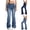 Light Blue, variant on ATOGUTA Jean Palazzo Pants For Girls Long Bell Bottom Wide Leg Denim Pants Size 6-13, Blue