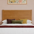 thumbnail image 2 of AFI Aveline Full Size Mid-Century Panel Solid Wood Headboard in Light Toffee, 2 of 8