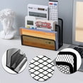 thumbnail image 3 of AGCAN Desk Mail Organizer, Metal Mesh Letter Holder File Sorter, Desktop Organizer for Home Office, 2 Pack, 6.8"x3.5"x5.1", Black, 3 of 9