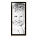 thumbnail image 2 of ArtToFrames 15" x 36" Obsidian Noir Gold Shadowbx Picture Frame, 15x36 inch Black Wood Poster Frame (WOM-5251),  Pack, 2 of 7
