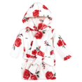 thumbnail image 1 of Hudson Baby Albornoz Unisex Con Cara De Animal De Peluche, Rosa Roja, 0-9 Meses, 1 of 2