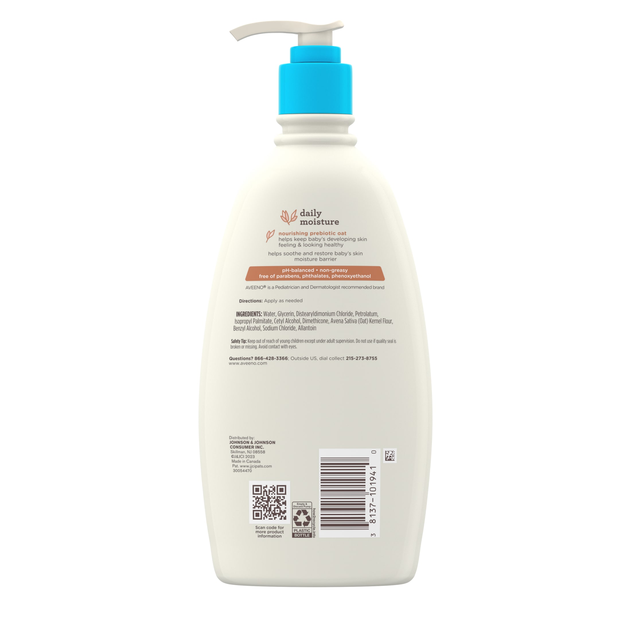 Aveeno Baby Daily Moisture Body Lotion, Sensitive Skin, 18 oz photo 7