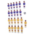 thumbnail image 1 of Piezas de Reemplazo de Jugadores de Fútbol Hombres, Jugadores de Mesa de fútbol de Foosball Vivid 22pcs para mesa de fútbol de 1,4 m, 1 of 7