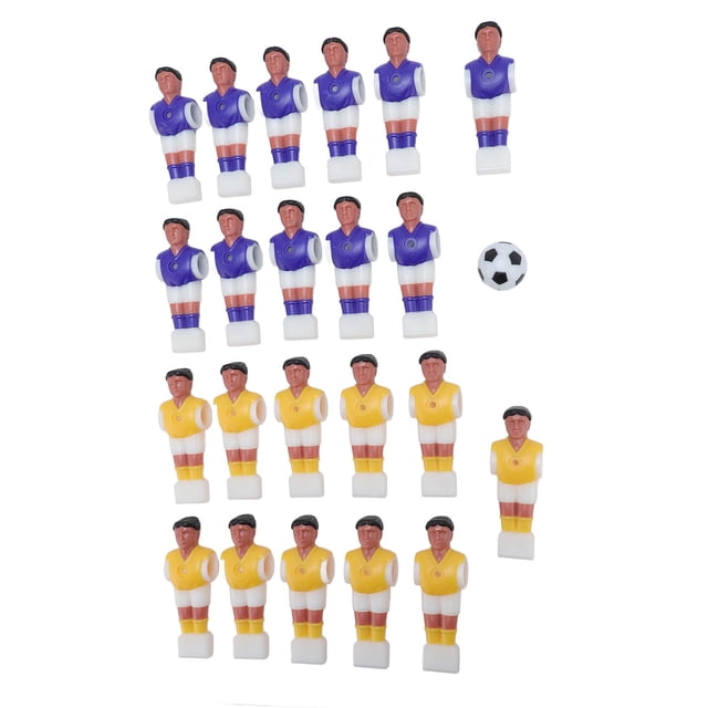 Piezas de Reemplazo de Jugadores de Fútbol Hombres, Jugadores de Mesa de fútbol de Foosball Vivid 22pcs para mesa de fútbol de 1,4 m