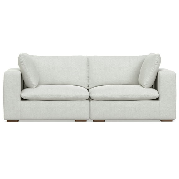 Simpli Home Jasmine 2-Seater Modular Sofa in Performance Fabric