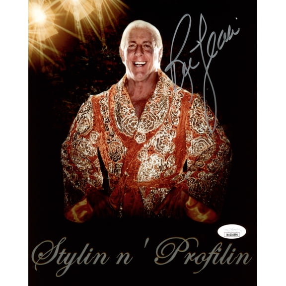 Ric Flair Autographed 8x10 Photo Stylin N' Profilin JSA 203572