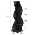 thumbnail image 2 of Tribesigns 5-Tier Corner Shelf, Modern Wavy Corner Bookshelf for Small Space, Living Room, Bedroom (Black), 2 of 8