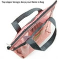 thumbnail image 4 of NOGIS Mesh Shower Caddy Bag Portable Hanging Toiletry and Bath Organizer with Zipper for Travel, Swimming, Gym, Camping, College Dorms, Beach (Pink), 4 of 7