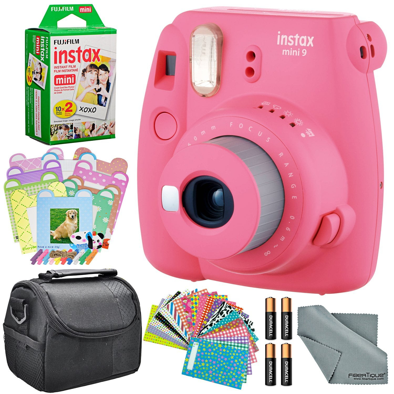 Fujifilm Instax mini 9 Instant Film Camera (Flamingo Pink