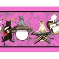 thumbnail image 2 of IBA Indianbeautifulart Rose Instruments de Musique et Chat Animal Tissu en Velours Toile de Couture Dentelle Confection Imprimée Couture Dentelle 9 Yards 3 Pouces, 2 of 2