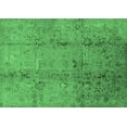 thumbnail image 1 of Ahgly Company Indoor Rectangle Oriental Emerald Green Industrial Area Rugs, 2' x 4', 1 of 4