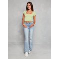 thumbnail image 2 of Womens Basic Scoop Neck Cropped Tee, 2 of 3