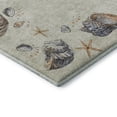 thumbnail image 4 of Addison Rugs Mayfield Washable Coastal Shell Border Oyster Rectangle Rug, 10' x 14', 4 of 6