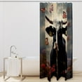 thumbnail image 2 of Butterfly Waterproof Printed Shower Curtain with Hooks - Bathroom Decoration, Bathroom Curtains, Bathroom Curtain, 2 of 6