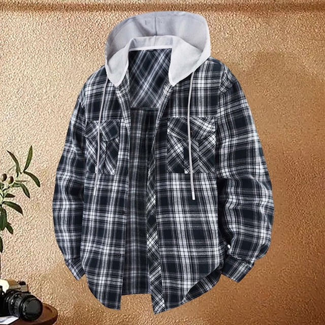 MHFRRA Chaqueta Informal Vintage de Tendencia Diaria para Hombre para Cualquier Ocasión Negro