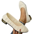thumbnail image 3 of longantii Women's Flats Shoes Women Comfortable Woven Dress Shoes Black Pointed Toe Flats Ballet Mesh Knit Flat Dressy Slip on Business Casual Shoes for Women, 3 of 6