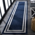 thumbnail image 3 of SAFAVIEH Cabana Henry Striped Indoor/Outdoor Runner Rug, Blue/Ivory, 2'2" x 9', 3 of 16