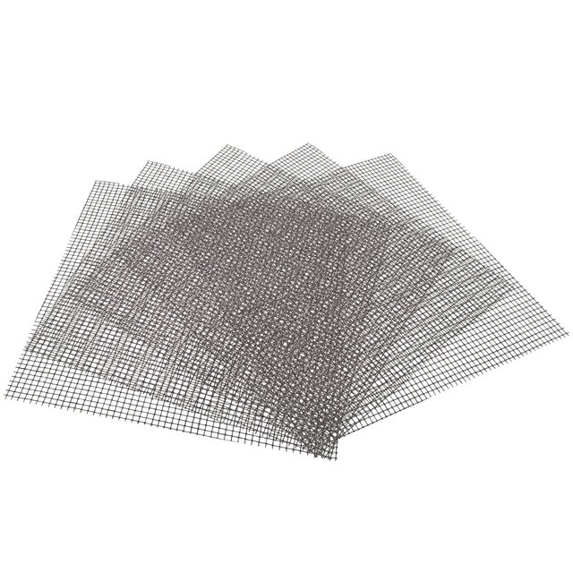 50 piezas de junta de malla para maceta cuadrada con orificio inferior antifugas para plantas suculentas, finas, 10 x 10 cm (negras), almohadilla de red