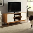 thumbnail image 3 of Pemberley Row MDF White TV Stand Rectangular Cable Management Hole 47.25", 3 of 3