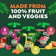 thumbnail image 4 of GoGo squeeZ FruitZ & VeggieZ Dino Pear Peach Carrot Applesauce Pouches, 3.2 oz (16 Pack), 4 of 16