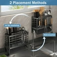 thumbnail image 2 of IWNTWY Utensil Holder for Kitchen Counter, Wall Mounted Stainless Steel Utensil Drying Rack with Automatic Drain Tray, 2 of 8