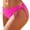 Hot Pink, variant on Womens Solid Color Bikini Set Triangle Top Design Stretchy Fabric Relaxed Silhouette for Cruise Wear White XL