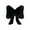 Black, variant on Cushion Seat Padding for Living Room—Soft Furry Bow Throw Pillow with Bowknot Design Lumbar Cushion for Bed Couch Decorative Pillow