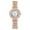 rose gold, variant on Silver Gold Watches Roman Numerals Rose Gold Quartz Watches Bracelets Wrist Watches for Women in Gift Box