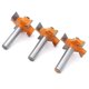 thumbnail image 5 of 3Pcs Tongue and Groove Cutter, 4 Blade Balls 8mm Shank T - Wood Shaped Cutter, Woodworking Tools for Doors, Tables, Shelves, Walls and More, 5 of 5