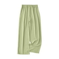 thumbnail image 4 of Besolor Women's Summer Pajama Pants Casual Comfy Elastic High Waist Wide Leg Lounge Pants Bottoms Homewear, 4 of 7