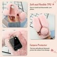 thumbnail image 2 of Adorable Cover Creative Plush Shell Winter Warm Phone Case Plush Phone Protector Compatible for Galaxy S20 Ultra (Pink), 2 of 4