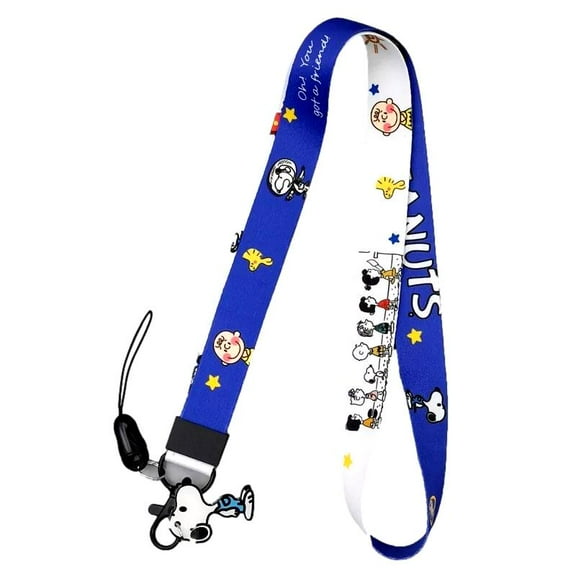 Peanuts Cartoon Dog Themed Lanyard ID Holder Keychain