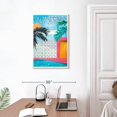 thumbnail image 3 of Elephant Stock Palm Springs California Wall Art - Vertical Canvas Wall Art - Living Room Wall Decor - Places Canvas - Blue And White Decor - 20" x 30", 3 of 8
