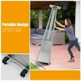 thumbnail image 6 of Costway 90'' Tall Pyramid Patio Heater Quartz Glass Tube Flame Heating 42000 BTU W/ Wheel, 6 of 11