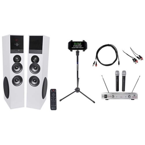 Rockville Bluetooth Home Theater/Karaoke Machine System+Wireless Mics