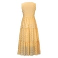 thumbnail image 4 of CNKOO Robes d'Été pour Femmes Robe Longue Maxi Fluide de Bal Fête Plage Dentelle Patchwork Robe de Retour à la Maison, 4 of 7