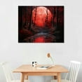 thumbnail image 2 of Nawypu  Canvas Prints Framed Wall Art Red Trees Paintings Printed Pictures Stretched for Home Decoration, 2 of 4