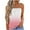 Pink, variant on Karight Womens Summer Tube Tops Casual Strapless Eyelet Bandeau Tanks Cute Off Shoulder Tunic Shirts Flowy Vacation Blouses