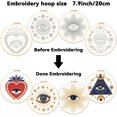 thumbnail image 3 of Evil Eye Embroidery Starter Kit for Beginners with Pattern and Instructions Includes Embroidery Cloth Hoops Threads and Needles, 3 of 9
