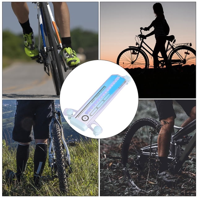 Lampe de Roue, Facile à Installer Lampe de Roue de Montagne 16 Leds Colorées Double Face Lumière de Rayon de Vélo 32 Led pour Hommes Femmes pour Sports Extérieurs