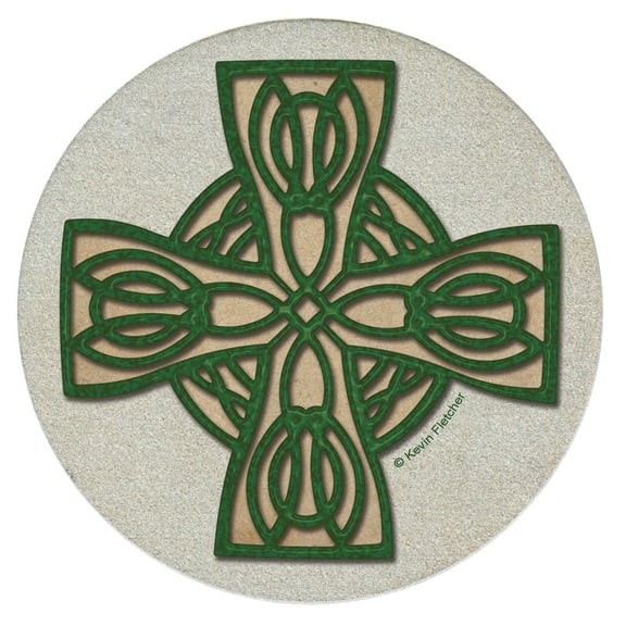 Thirstystone "Celtic Cross" 4-Pack Sandstone Coasters