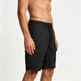 thumbnail image 2 of Men's Cargo Shorts Loose Fit Lightweight Breathable Casual Summer Multi-Pocket Camping Hiking Daily Wear Outdoor | AKLJWH,Black L, 2 of 6