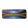 thumbnail image 1 of Space Computer Mouse Pad, Surreal Single Tree on Galaxy with Stars Meteors Unusual Sci Fi Panorama Print, Rectangle Non-Slip Rubber Mousepad Large, 31" x 12", Brown Purple Blue, by Ambesonne, 1 of 2