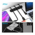 thumbnail image 2 of Cable Clips, Cable Organizer Cord Holder for Desk, Charging Cable Holder Cord Clips, Nightstand Cord Organizer Cable Management Wire Clip (7, 5, 3 Slots)，Black, 2 of 6