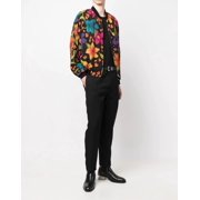 Saint Laurent Teddy Fleurs Crepe Jacket (Men's)