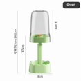 thumbnail image 1 of Green Handle-Free Plastic Toothbrush Holder Set with Electric Toothbrush Stand - Minimalist Hanging Storage Solution for Students & Kids, Ideal for Dorm Bathrooms, Versatile Organizer for Toothpaste, 1 of 6