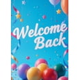 thumbnail image 3 of Colorful Design Welcome Back Banner Balloon Decoration Star Confetti Polyester Material for Office Party School Reunion Indoor Event, 3 of 7