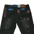 thumbnail image 4 of Waimea Men's Paint Splattered Black Skinny Jeans Size: 32x32, 4 of 4