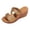 Khaki, variant on Womens Cork Footbed Platform Wedge Dressy Slides Sandals Ladies Bohemian Beach Vintage Casual Leather Chunky High Heels Slip on Dress Summer Shoes Black Size 6